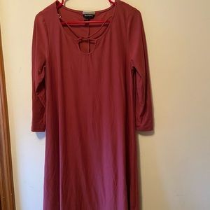 Half sleeve mid length dress